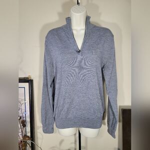 100% EXTRA FINE WOOL  men's 346 brooks brothers small sweater quarter zip